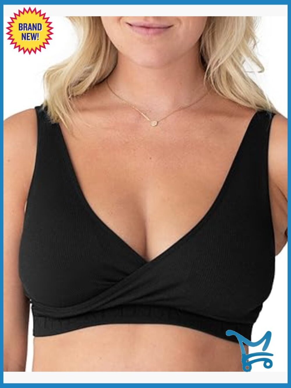 Adjustable Crossover Nursing Bra Wireless Maternity Pullover